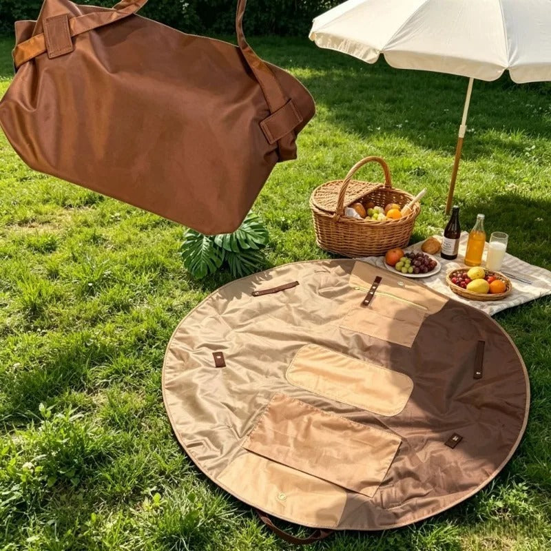 Sac de Courses Pliable 2-en-1 – Tapis de Pique-Nique Inclus